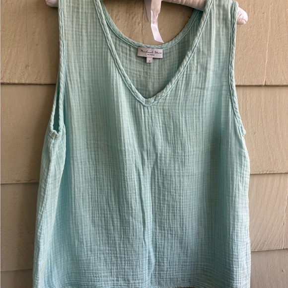 Michael Stars Aqua Sleeveless Top - Picture 1 of 5